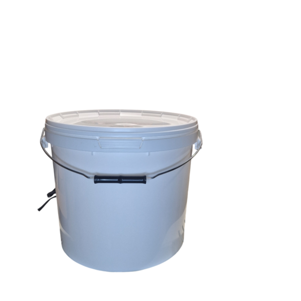 SEAUX PLASTIQUE BLANC AVEC COUVERCLE 3 kg - 5kg -10 kg - 20 kg - 40 kg – Image 5