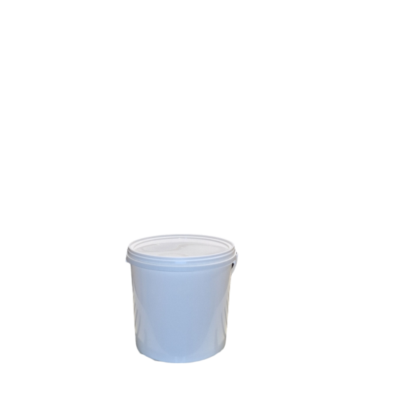 SEAUX PLASTIQUE BLANC AVEC COUVERCLE 3 kg - 5kg -10 kg - 20 kg - 40 kg – Image 3